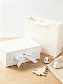 Gift Bag Solid Color Gift Packaging Box, Birthday Party Gift Box DIY Foldable Double-Door Gift Box Suitable For Party Festival Gifts Saudi National Day Gift Packaging Family Gathering Wedding Wedding Favors Gift Packaging Gift Box - Multicolor - View 2