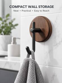 Multifunctional No-Drill Wall Mount Hook, Adhesive Wall Storage Hook, Glue Not Included, Glue Required For Installation, Clothes, Coats, Towels, Bags, Keys, Hats Hanging Rack, Space-Saving, Vertical Wall Storage, Keep Home Organized, Suitable For Entryway, Bathroom, Bedroom, Closet, Dorm, Apartment, Behind Door Wall, Student Back To School, Dorm Storage Essential, Halloween Decoration Hanging, Christmas Home Organization Practical Gift - Multicolor - View 5