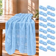 6 Pack Light Blue Cheesecloth Table Runner, Boho Gauze Table Runner, Rustic Semi Sheer Cheesecloth Table Decor For Wedding Reception, Bridal Shower, Baby Shower, Birthday Party, Banquet, Farmhouse Dining Table, Table Centerpiece, Party And Home Decor - Light Blue - View 17