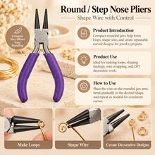 KLONKEE Jewelry Making Pliers Set, Mini Precision Hand Tools, Suitable For DIY Beading, Wire Wrapping, Jewelry Repair, Round Nose Pliers, Long Nose Pliers, Cutting Pliers Set - Multicolor - View 5