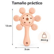 Silicone Baby Rattle Teether For 6-12 Months, Teething Toy With Rattle, Sensory Textures, Easy To Grip, , 1 Piece - Multicolor - View 8