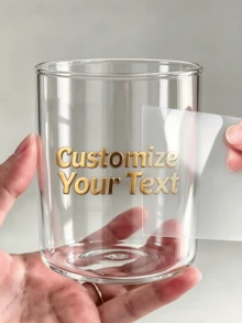 1/3/10pcs Customizable UV Text Transfer Stickers, Personalized Text Decals, Exclusive Copy Custom Decorative Stickers, Transparent Background Text Stickers, DIY Surface Decoration Transfer Stickers. Suitable For Glass Cups, Ceramic Mugs, Sealed Jars And Other Flat Surfaces, Can Be Used For Gift Making, Home Decor, Personal Item Decoration, Holiday Arrangements And Handmade DIY, Incorporating Exclusive Text Into Different Item Surfaces - Multicolor 1 - View 7