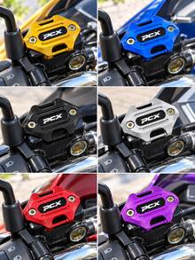 CNC Aluminum Alloy Brake Fluid Reservoir Cap For PCX125 PCX160, Motorcycle Front Brake Master Cylinder Cover, Anodized Alloy Handlebar Decorative Protective Cover, Scooter Racing Style Modification Accessory, Motorcycle Upgrade Part, High-End Styling Cover Kit - A - View 3