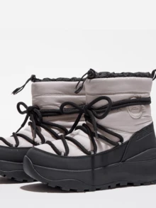 CAMEL CROWN Women's Casual Winter Snow Boots, Water-Resistant, Comfortable, Warm, Non-Slip, Versatile And Stylish. - Black Moonlight Grey - View 4