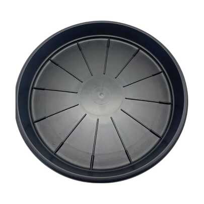Prato Para Vaso Redondo (11) Preto Nutriplan 48cm