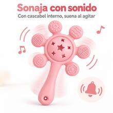 Silicone Baby Rattle Teether For 6-12 Months, Teething Toy With Rattle, Sensory Textures, Easy To Grip, , 1 Piece - Multicolor - View 3
