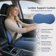 Ergonomic Wave-Shaped Lumbar Support Pillow, Soft Memory Foam Back Cushion, Suitable For Office Chair, Car Seat, Sofa, Bed Back Support - Wavy Lumbar Support - View 1