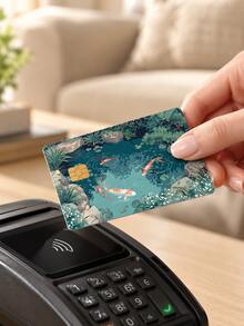 4 قطع ملصقات بطاقات ائتمان بتصميم فن سمك الكوي الياباني، مادة PVC مقاومة للبصمات والخدوش ومتينة، هدية حفلة عيد ميلاد، مناسبة للرجال والنساء، بطاقة شريحة صغيرة قياسية، بطاقة بنكية، بطاقة ائتمان، بطاقة نقل، بطاقة دخول، بطاقة حرم جامعي طلابية، تخصيص DIY، حماية الخصوصية - أنماط متعددة - مشاهدة 5