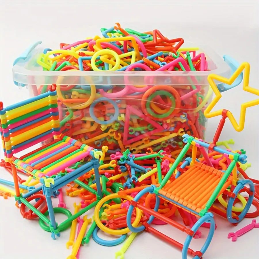 somoving 400pcs STEM Magic Wand Building Block Set - Teens Educational Construction Toy, Unleash Kids Imagination, Engineering Kit, Multicolor & Shapes, Perfect Gift For Birthday & Holidays,Back To School,Children's Gifts