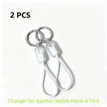 手錶用便攜式鑰匙圈充電線，Type-C 磁吸快充數據線附掛繩，連接穩定，即插即用 - 白色 - 查看 12