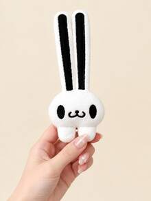 3pcs/1pc Girls Multi-Color Fluffy Long Ear Soft Cute Rabbit Hair Clip Side Clip Sweet Lovely Back Head Hair Accessory Suitable For Daily Wear, Travel, Party, Women's Hair Decoration+ - Multicolor - View 6