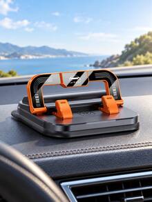 2-In-1 Car Phone Holder With Temporary Parking Number Plate, Dashboard Phone Mount, 360° Rotatable Navigation Bracket, Anti-Slip Car Phone Holder, Car Interior Accessory, Suitable For Daily Driving - A - View 14