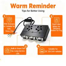 Heyword LED Headlight Bumper Fog Light Projector Lens Work Light Mini Driving Light Auxiliary Light Bar Spot Light For Car Motorcycle - 1pcs - View 6