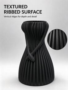 1pc Pink Skirt Vase, Minimalist High-End Design, Suitable For Room Decor, Home Living Room Desktop Study, Dining Room Decoration, Exquisite Craftsmanship Vase - 1PC - View 8