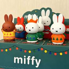 Official Authorized Miffy Winter Series Blind Box, Cute Rabbit PVC Collectible Figurine, Snow Theme Character Design With Colorful Winter Outfit, Random 1pc Surprise, Cute Mini Ornament, Home And Office Decor Creative Desktop Accessory - Multicolor - View 1
