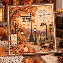 1 Set Cetakan Pemotong Logam Lampu Jalan Vintage, Cetakan Pemotong Tiang Lampu dan Lentera Dekoratif untuk Pembuatan Kartu DIY, Scrapbooking, Jurnal, Kerajinan Kertas, dan Dekorasi Buatan Tangan - dipotong dengan mesin - View 7