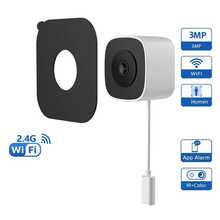 PANDA Smart Tracking Camera, Supports 2.4G/WiFi/Bluetooth, Window Monitoring, Human Activity/Vehicle Recognition, Crying Detection, 3D Noise Reduction, Remote Control, Real-Time APP Alerts, Mini Camera - White - View 2