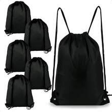 1/3/5pcs Drawstring Backpack: Durable Nylon Sports Bag, Suitable For Travel, Yoga, Fitness, Outdoor Camping, Hiking And Beach Essentials - Multicolor - View 7