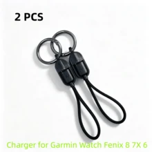 Portable Keychain Charging Cable For Watch, Magnetic Fast Charging Data Cable With Lanyard, Type-C Charging Cable, Stable Connection, Plug And Play - Black - View 12