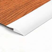 1pc 1m/39.37in PVC Self-Adhesive Floor Transition Strip, Gray Wood Grain Flexible Threshold Ramp, Suitable For Uneven Floor Height, Carpet To Tile Doorway Edge Decorative Strip, With 2 Pre-Applied Adhesive Tapes, Trimmable Floor Joint Cover - A - View 16