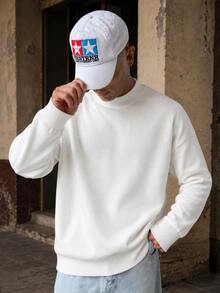 FRACTYR Men's Basic Solid Color Turtleneck Sweater, Warm Layering Knit Pullover For Autumn/Winter - White - View 1