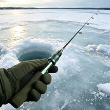 SEACHASER Ultra-Light Ice Fishing Rod Carbon Fiber 76g EVA Handle 23.6"/27.5" Winter Ice Fishing Pole - Olive Green - View 7