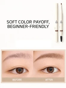3CE Easy Shaping Eyebrow Pencil, #Deep Warm Brown 130mg, Dual-Ended With Spiral Brow Brush. Smooth Powder Texture Without Clumping, Waterproof And Sweat-Resistant, Long-Lasting, Suitable For All Skin Types - Easy-to-shape Eyebrow Pencil, Deep Warm Brown - View 10