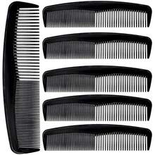 6pcs Pocket Comb Set, Beard And Mustache Comb, Unisex, Fine-Tooth Styling Comb, Suitable For Travel, Handbag, Wallet, Barber, Sideburns, Beard And Daily Grooming - Black - View 1