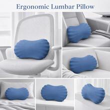 Ergonomic Wave-Shaped Lumbar Support Pillow, Soft Memory Foam Back Cushion, Suitable For Office Chair, Car Seat, Sofa, Bed Back Support - Wavy Lumbar Support - View 10