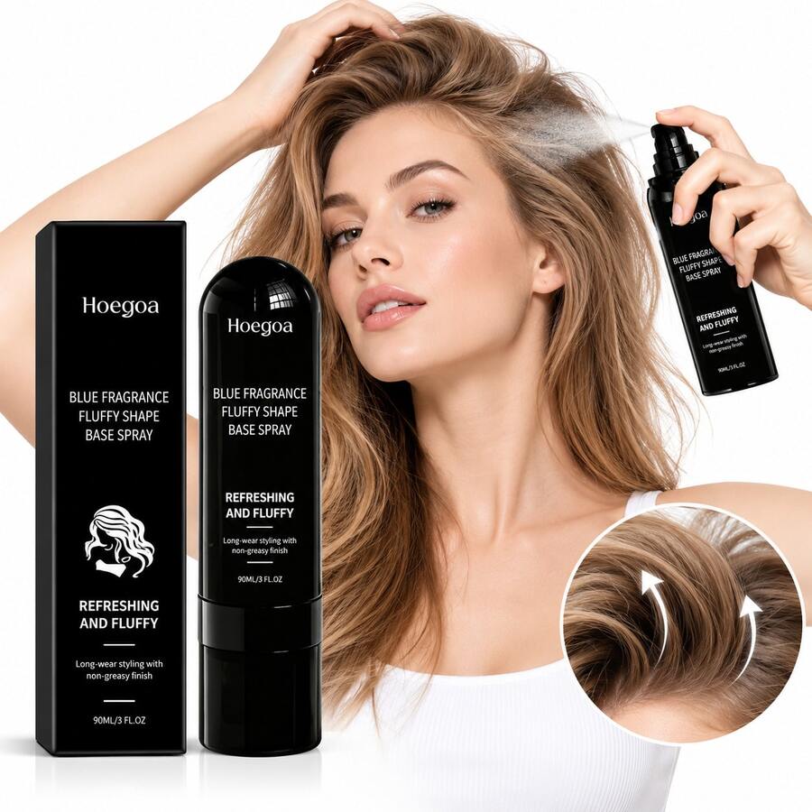 90ml Lightweight Volumizing Hair Spray, Root Lift Styling Spray, Fresh Non-Greasy Natural Hold, Suitable For Daily Hair Styling - Full Size - View 1