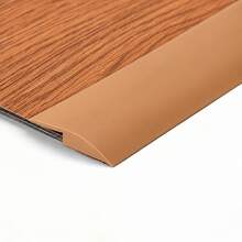 1pc 1m/39.37in PVC Self-Adhesive Floor Transition Strip, Gray Wood Grain Flexible Threshold Ramp, Suitable For Uneven Floor Height, Carpet To Tile Doorway Edge Decorative Strip, With 2 Pre-Applied Adhesive Tapes, Trimmable Floor Joint Cover - A - View 13