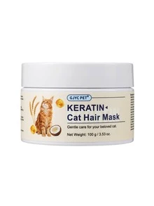 GJYC PET Masker Rambut Keratin untuk Kucing – Perawatan Mendalam untuk Memperbaiki Bulu Kering dan Rusak – Mengembalikan Kelembutan & Kilau – Mengurai & Mengurangi Kerontokan – Semua Ras, 3,53 Oz - Satu-Ukuran - View 8