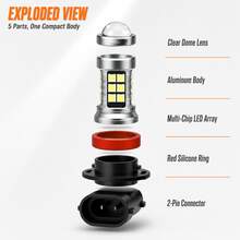 Heyword Car LED Fog Lights H11 9005 9006 H10 P13W H16 H7 3030 27SMD Front Headlights - 2pcs - View 8