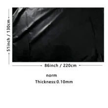 Waterproof PVC Thin Universal Sofa Cloth With No Holes Or Edges Perfect Plastic For Dust Cover In Multiple Home Scenarios Oil Urine Proof Bed Wetting Flat Sheet Incontinence Urinary Cushion For Children Elderly Full Queen King Size - Black - View 9