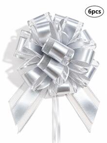 20/6/1pc 6 Inch Pull Bows For Xmas Gift Wrapping,Gold Christmas Gift Wrap Bows, Multicolor Wrap Accessory, For Gift Baskets, Present, Holiday, Valentine, Wedding Party Decor - Multicolor - View 18