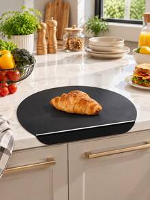 Vegetable Cutting Board, Anti-Slip Transparent Black Cutting Board With Edge, Suitable For Kitchen Countertop, Dishwasher And Kitchen Accessories (39x33cm, 3mm Thick) - Multicolor - View 3