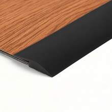 1pc 1m/39.37in PVC Self-Adhesive Floor Transition Strip, Gray Wood Grain Flexible Threshold Ramp, Suitable For Uneven Floor Height, Carpet To Tile Doorway Edge Decorative Strip, With 2 Pre-Applied Adhesive Tapes, Trimmable Floor Joint Cover - A - View 15