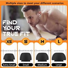 4 Pairs Replacement Ear Tips Compatible With Airpods Pro 2nd/1st (White/Black) Built-In Dust Guard Screen,Silicone,With Portable Storage Box & Cleaner Pen,4 Size (XS/S/M/L) - View 6