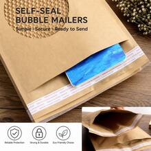 Large Kraft Paper Padded Mailer / Padded Envelope - Internal Cushioning Layer - View 7