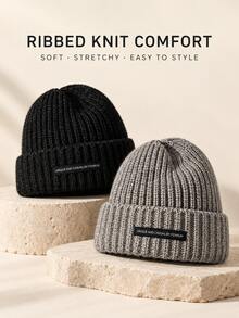 Couples Autumn/Winter Knitted Hat, Scarf And Gloves 3 Pieces Set, Soft Thick Warm Touchscreen Gloves, Unisex Outdoor Cold-Proof Accessory Set - Multicolor - View 6