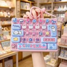 [Satisfying Click] Mini Mechanical Keyboard Stress Relief Toy | 26 Colorful Keys | Real Mechanical Feel | Dual Mode (Silent/Crisp) | Ultimate Office Stress Reliever | Bag Charm | Creative Gift For Colleagues - Multicolor - View 2