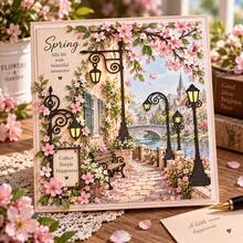 1 Set Cetakan Pemotong Logam Lampu Jalan Vintage, Cetakan Pemotong Tiang Lampu dan Lentera Dekoratif untuk Pembuatan Kartu DIY, Scrapbooking, Jurnal, Kerajinan Kertas, dan Dekorasi Buatan Tangan - dipotong dengan mesin - View 5