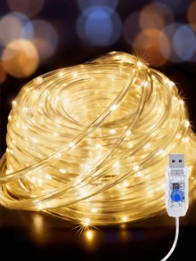 Tube Lights, 5-30m/10-300 LED String Lights, Outdoor IP65 Waterproof, Fairy Tube Lights, Suitable For Garden, Pool, Yard, Party, Wedding, Christmas, Camping, RV, Fence, Tree Decoration, Flexible Transparent Tube - M33-tube Light - View 3