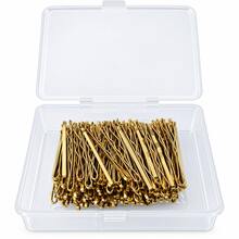 Mini Grampo Loiro Dourado Metal Penteado Rafael Gasparaim RG - Dourado - Visão 2