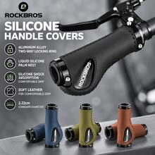 ROCKBROS 1PC Silicone Handle Covers Bicycle Grips Ergonomic Design Outdoor Cycling Anti Slip Shock Absorption Leather Feel Good 4 Colors - Multicolor - View 2