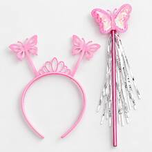 1pc Butterfly Fairy Wand With Shiny Streamers, Colorful Party Prop For Cosplay, Dress Up And Photo Use - 1pc Set - View 15