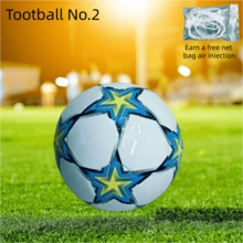 PVC Size 2 Fashion Football Suitable For Outdoor Sports - Blue and White - View 1