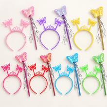 1pc Butterfly Fairy Wand With Shiny Streamers, Colorful Party Prop For Cosplay, Dress Up And Photo Use - 1pc Set - View 5