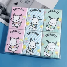 Hasbro 9/18 Small Bags/Set Exquisite Handkerchief Tissues, Cute Hello Kitty Printed Chiffon Paper, Portable Cartoon Pattern Facial Tissues, Perfect For Work, Spring/Summer Holidays, Graduation Season, Travel Accessories, Birthday Gifts, Weddings, Restaurants, Back To School, Graduation Season, Holiday Parties And Other Occasions - Cartoon - View 10