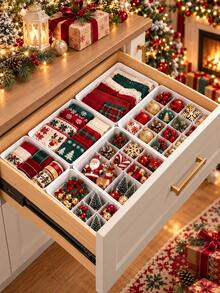 1pc Desktop Storage Box, Transparent Visible Organizer, Suitable For Home, Bedroom, Bathroom, Vanity And Desk. Travel Accessory Gift Box, Perfect Gift For Family And Friends, Birthday, Wedding And Back To School Preparation Desktop Organizer - Multicolor - View 6